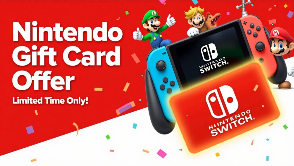 Nintendo Gift Card Offer: How to Get Free or Discounted Codes